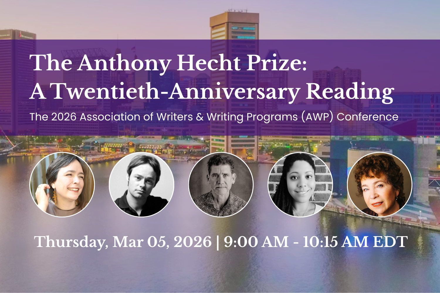The Anthony Hecht Prize: A Twentieth-Anniversary Reading