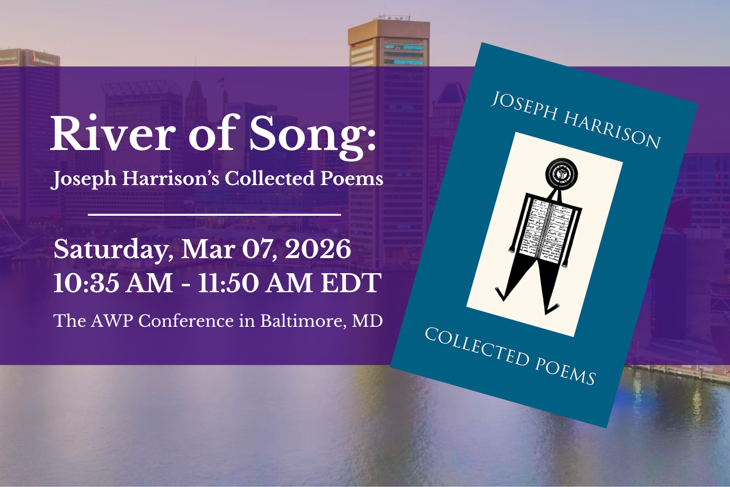 River of Song: Joseph Harrison’s Collected Poems