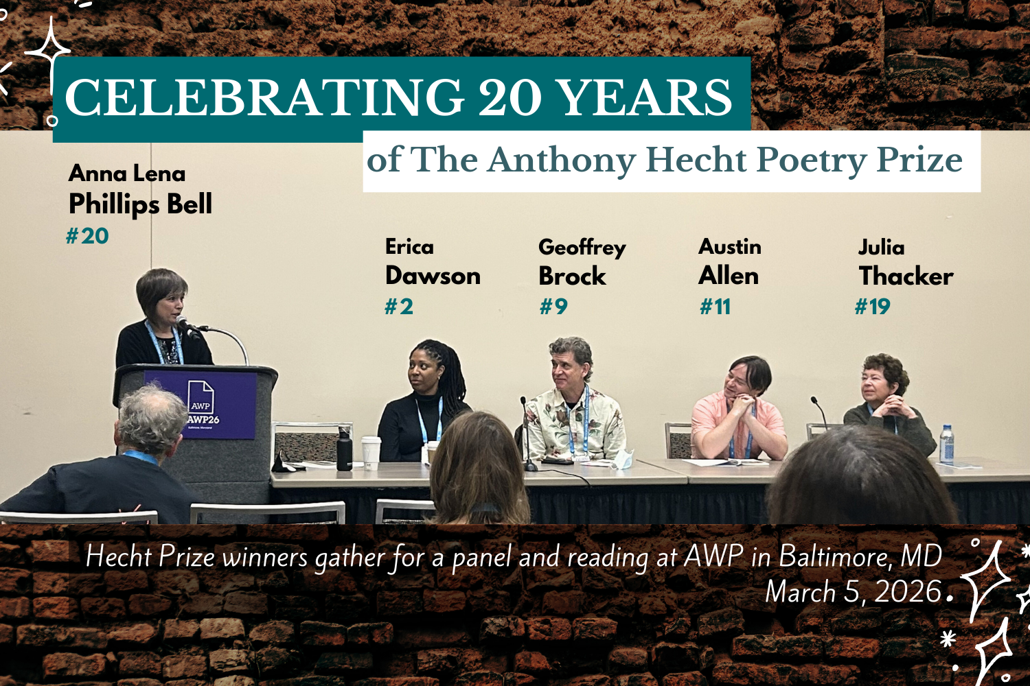The Anthony Hecht Poetry Prize Turns 20!