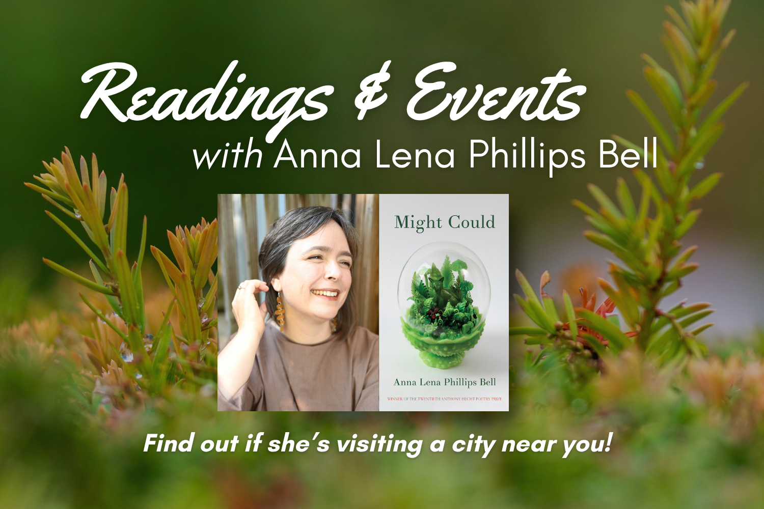 Visit Anna Lena Phillips Bell on the road!
