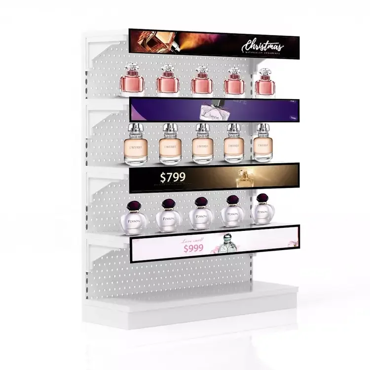 digital signage bar display shelf линеен надлъжен дисплей екран рафт