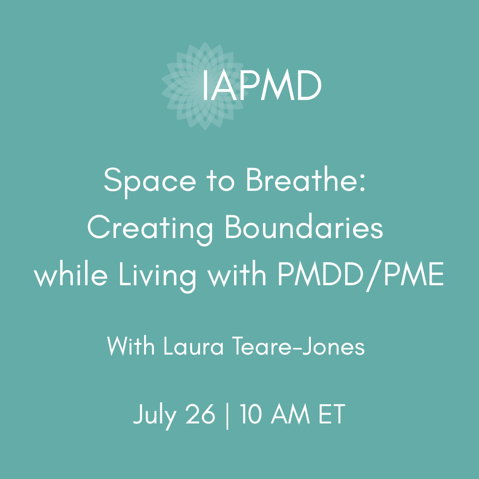 Space to Breathe: Creating Boundaries while Living with PMDD/PME