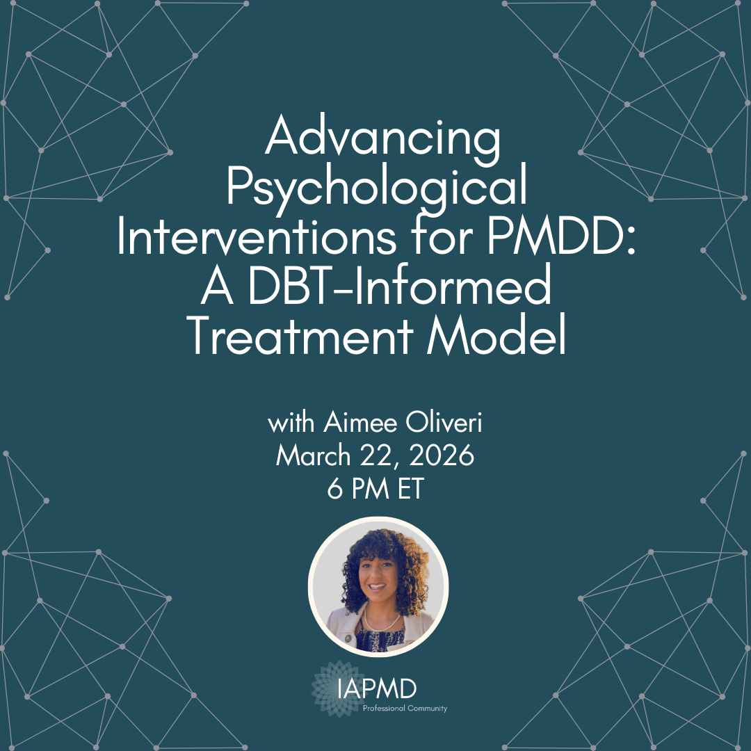 Advancing Psychological Interventions for PMDD: A DBT-Informed Treatment Model