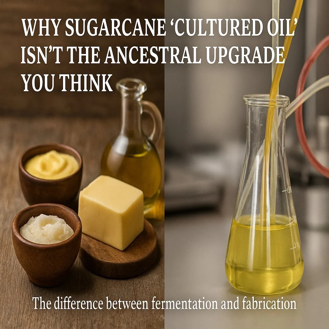 I&rsquo;ve been getting a lot of questions lately about sugarcane oil, sometimes called &ldquo;cultured oil.&rdquo; On the surface, it sounds great: sustainable, neutral, even fermented. But when you peel back the layers, what you find isn&rsquo;t fo