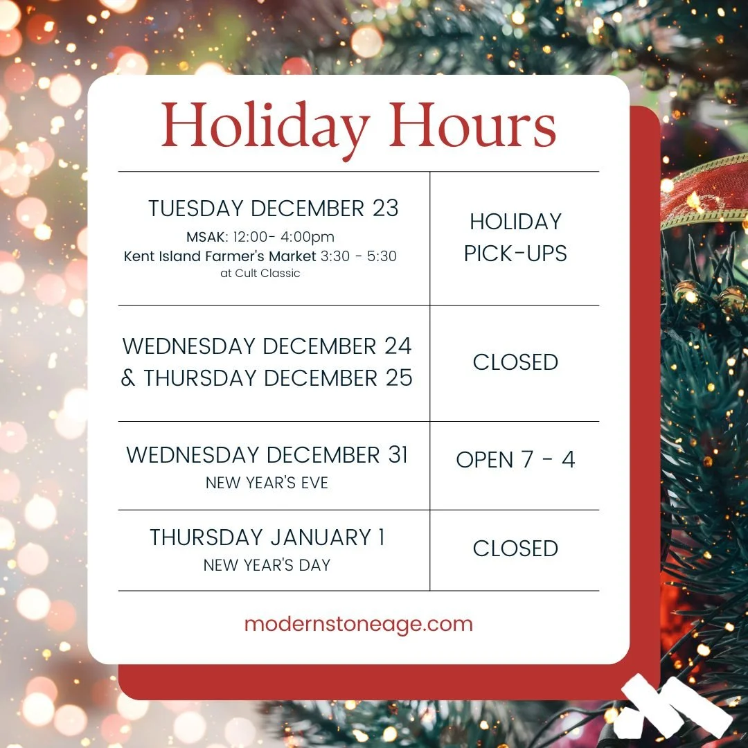✨ Holiday Hours Update ✨

We&rsquo;re excited to see you all over the next couple of weeks and wanted to share a quick note on our holiday hours.

We&rsquo;ll be closed so our team can spend time with family on:
&bull; Christmas Eve
&bull; Christmas 