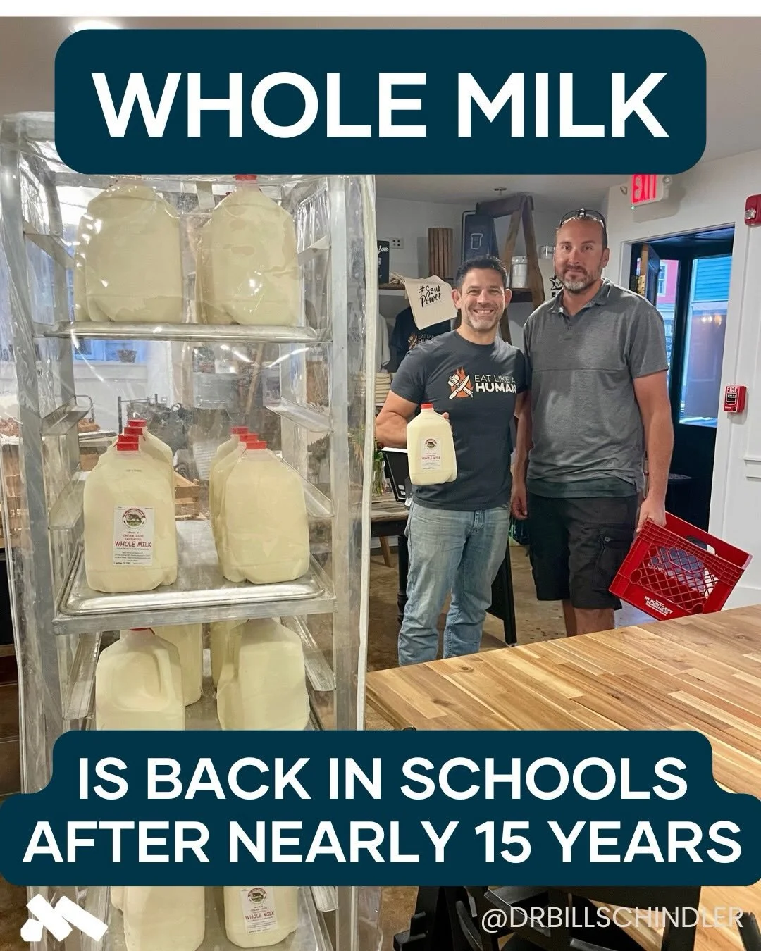 For nearly 15 years, school meals were limited to skim and 1% milk &mdash; not because whole milk isn&rsquo;t nourishing, but because food was reduced to numbers on a label.

That has changed. Schools may once again serve whole and 2% milk, and milk 