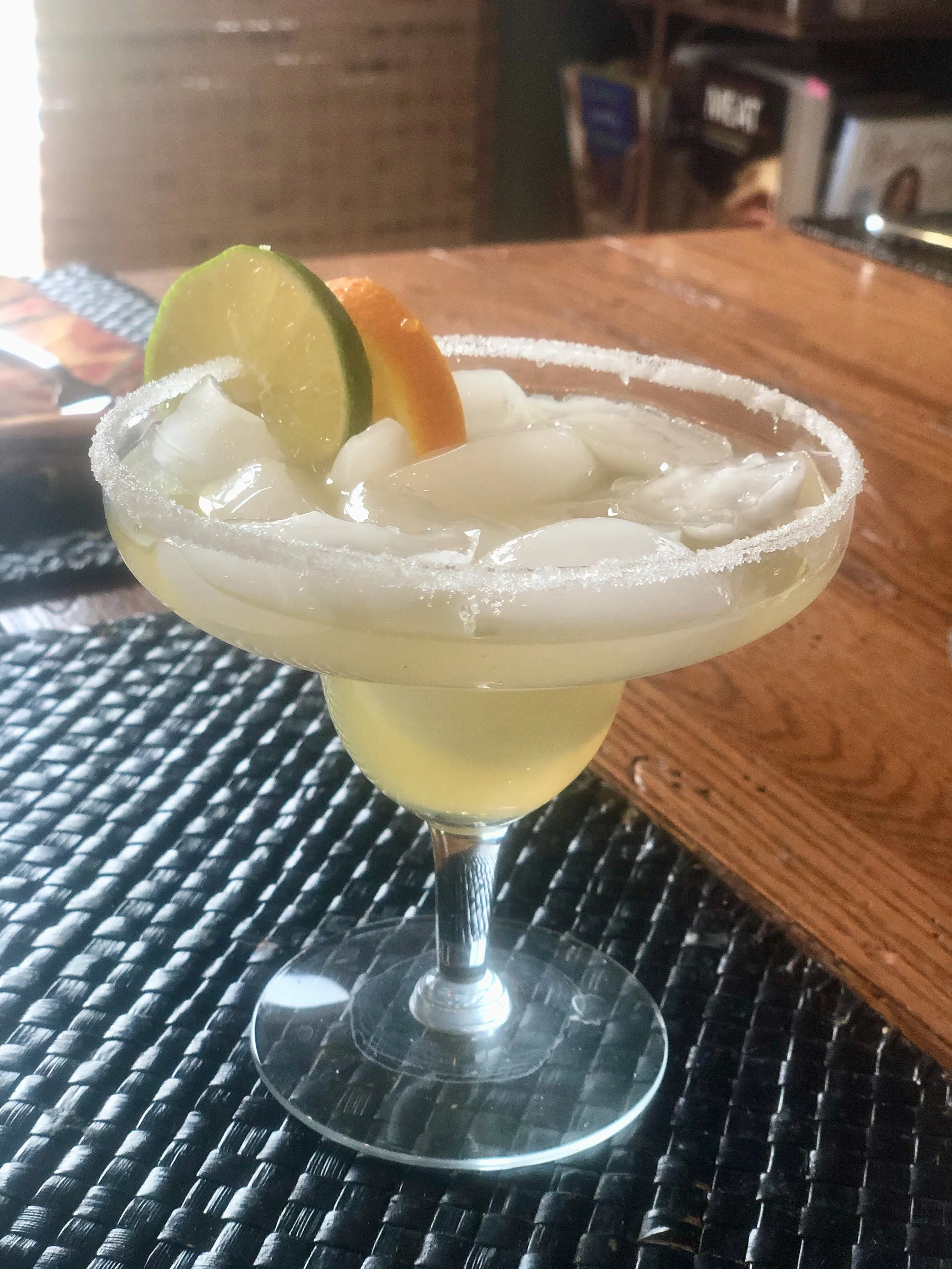 Our MSAK margarita with kombucha and maple syrup