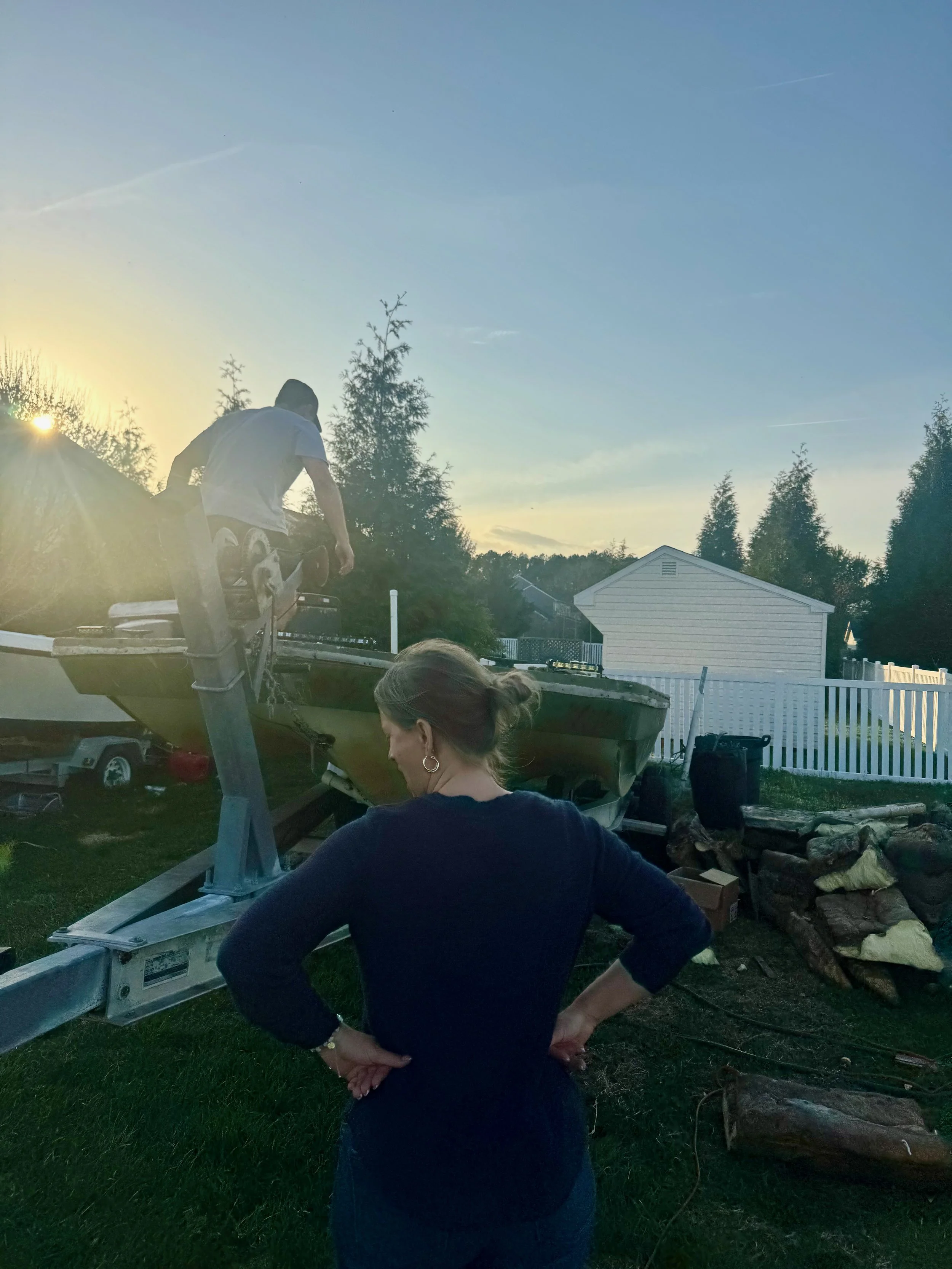 Returned from Ireland to find this in the backyard - complete with the demo on the lawn!