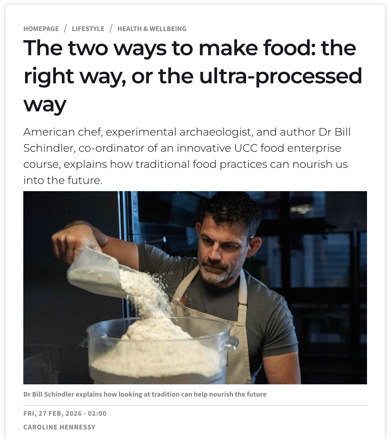 Irish Examiner article screen shot