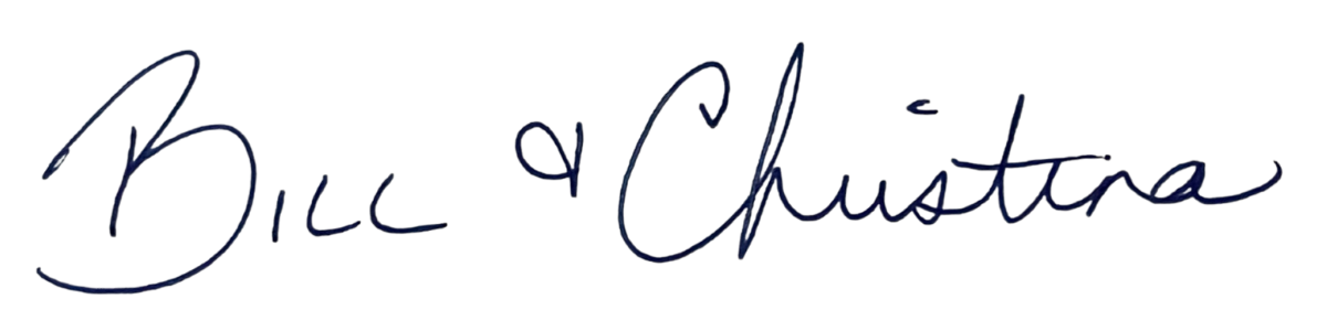 Bill & Christina Signature.
