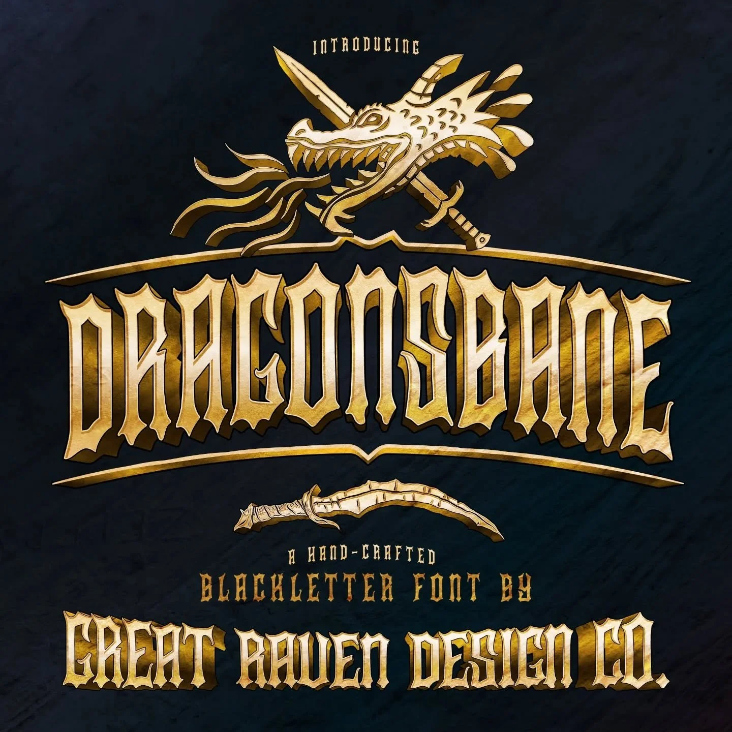 Introducing Dragonsbane, a new blackletter font from Great Raven! Use code GOFONTYOURSELF for 50% off at checkout ⚔️
Link in bio
.
.
.
#blackletter #fontdesign #fontself #font #typedesign #typography #typeface