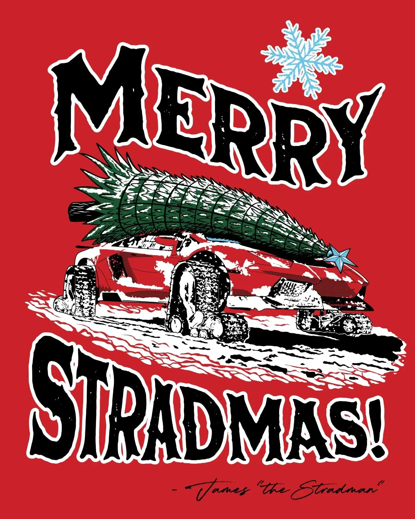 Throwback from 3 years ago to this teesh design I did for @thestradman via @wearehub1111 
Does it still hold up?
.
.
.
#tshirtdesign #illustration #aventador #treads #christmasdesign