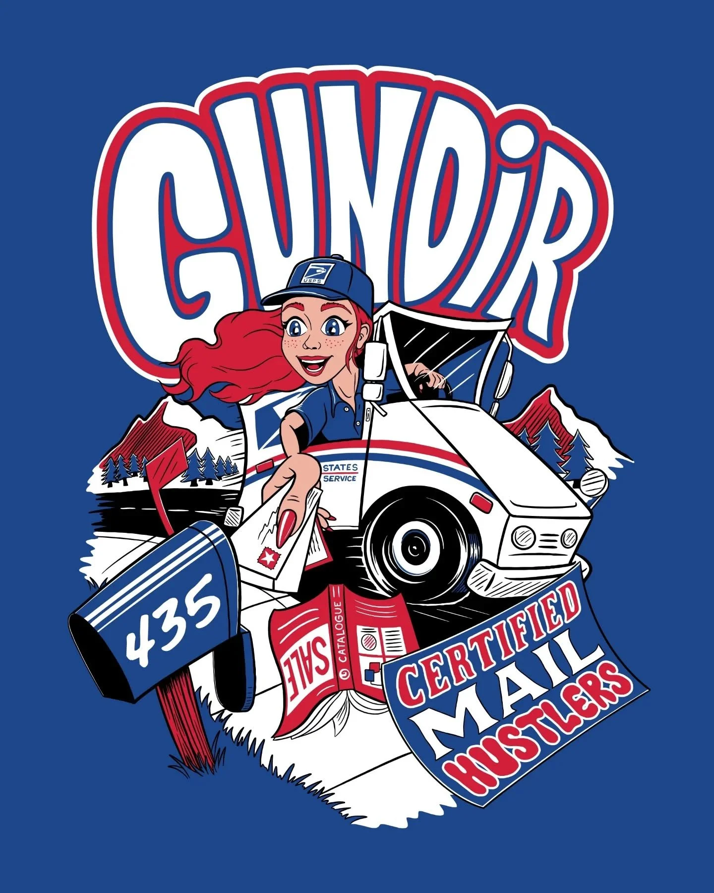 Tshirt design I did for @gundir.official last year 📬 
.
I struggle at drawing anything feminine, so this one was a real challenge for me. My instinct is to make everything sharp and detailed, adding hair texture and wrinkles all over, which is the e