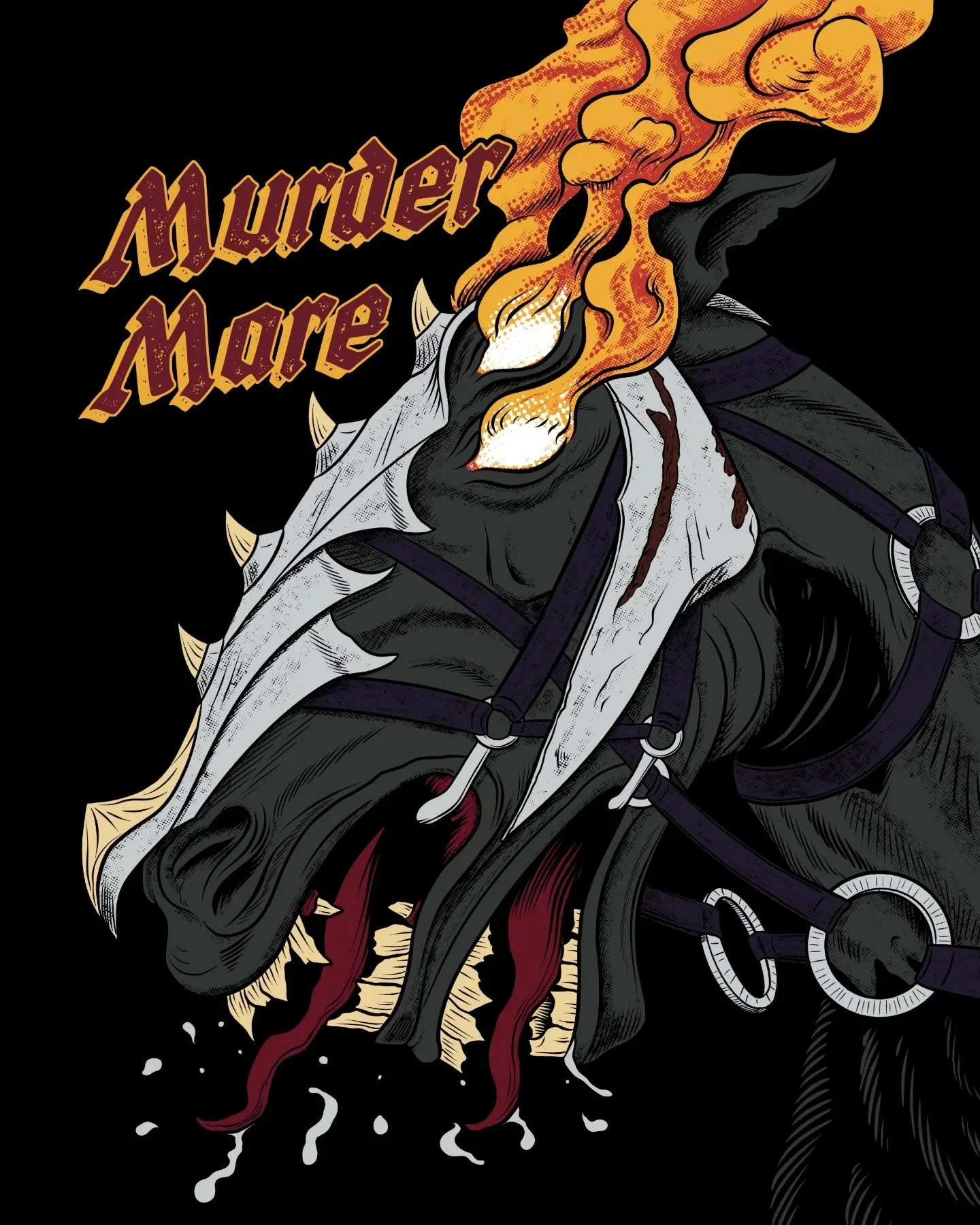 The year of the horse, you say?
Beer label art for @burningbarrelbrewco 
.
.
.
#beerlabel #labeldesign #illustration #procreateart #nazgul