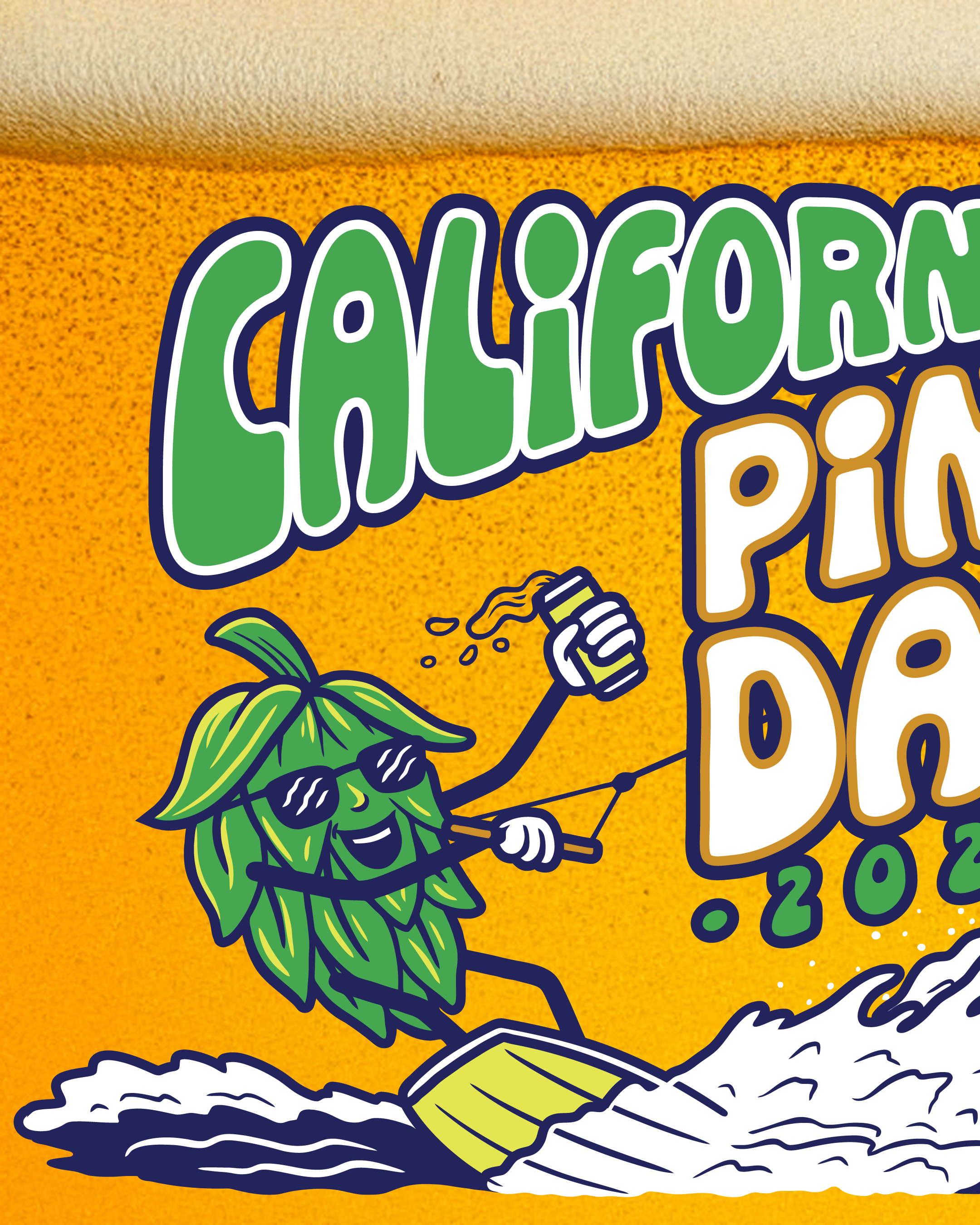 CA Pint Day Glass