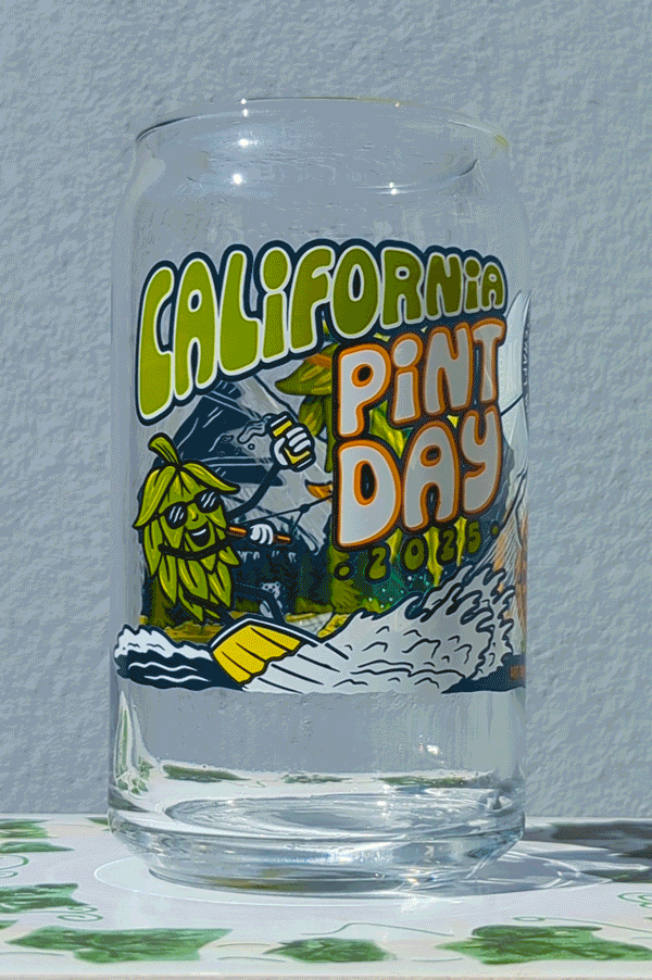CA Pint Day Glass
