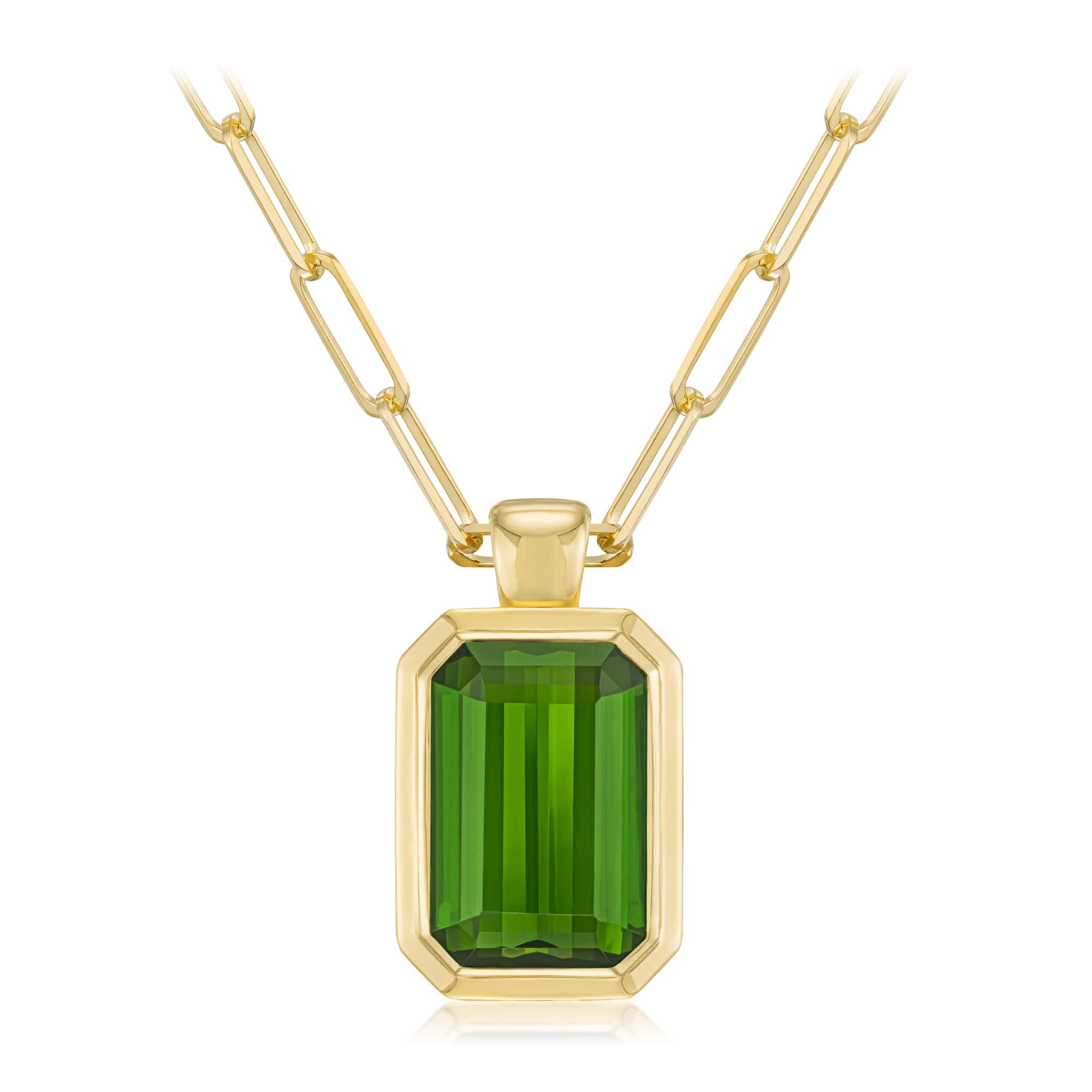 green tourmaline pendant