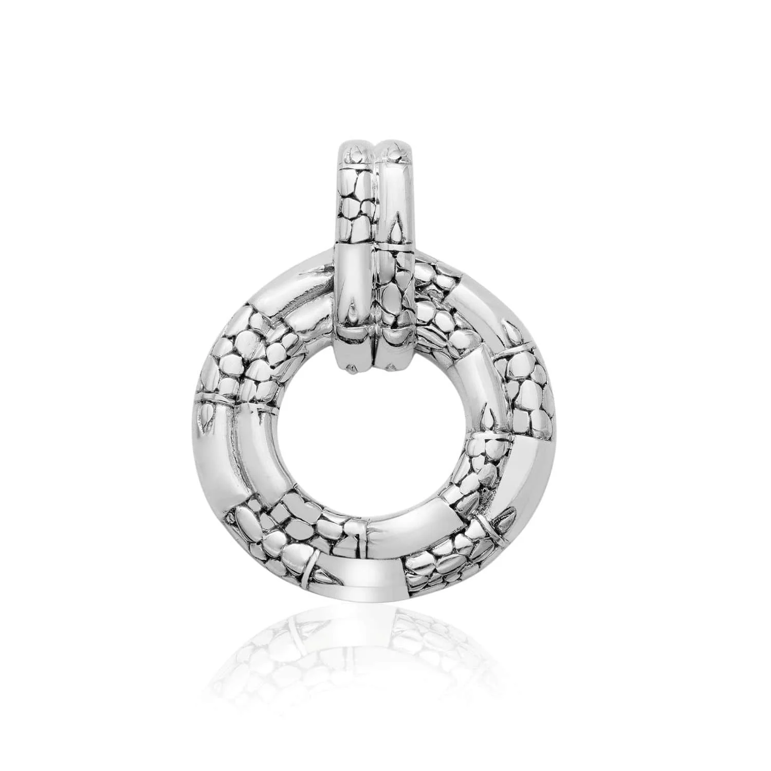 Circle of Serenity: Artisan Sterling Silver Pendant
