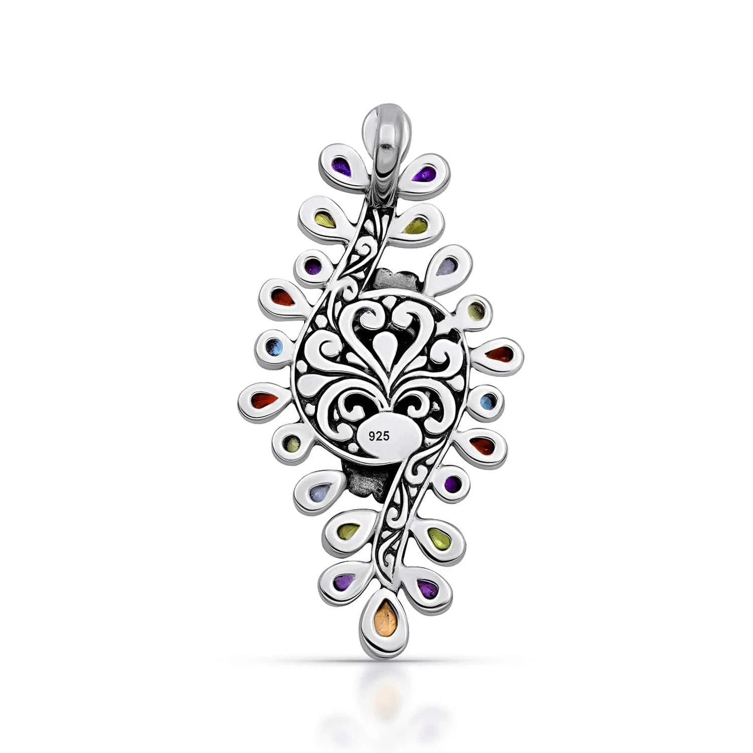 Opal Dreams A Jeweled Bouquet Sterling Silver Pendant-PEMMMM4274-F2-C.jpg