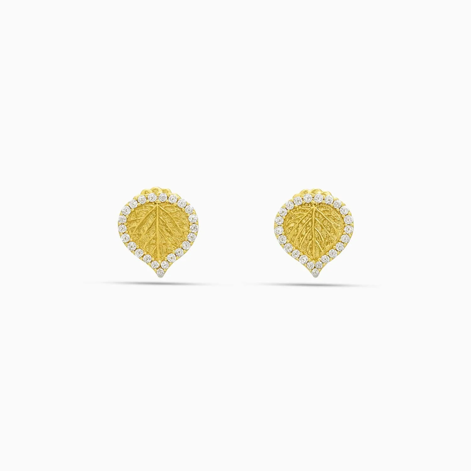 Diamond Leaf Stud Earrings in 18K Yellow Gold-EADDDD9239-F1-C.jpg
