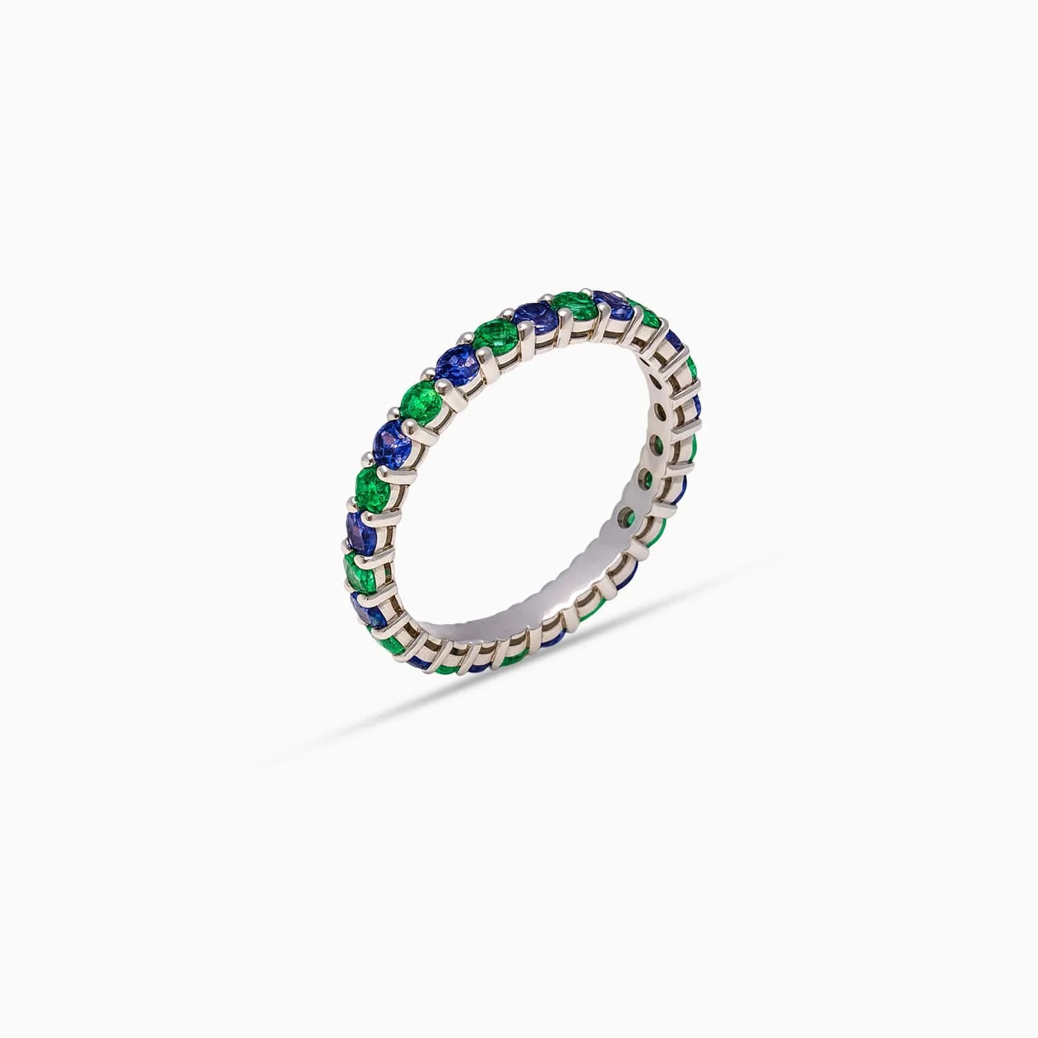 Sapphire & Emerald Band in 18K White Gold-FRSAEM9228-S3-C.jpg