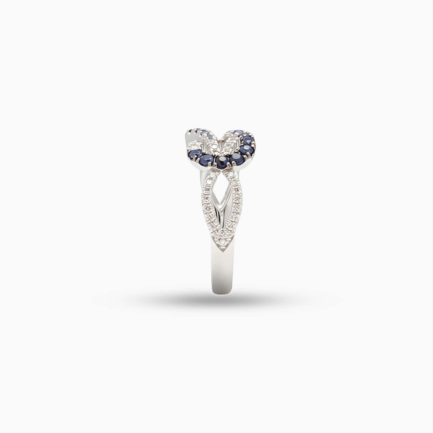 Sapphire & Diamond  Knot Ring in 18K White Gold-FRSADD6247-S2-C.jpg