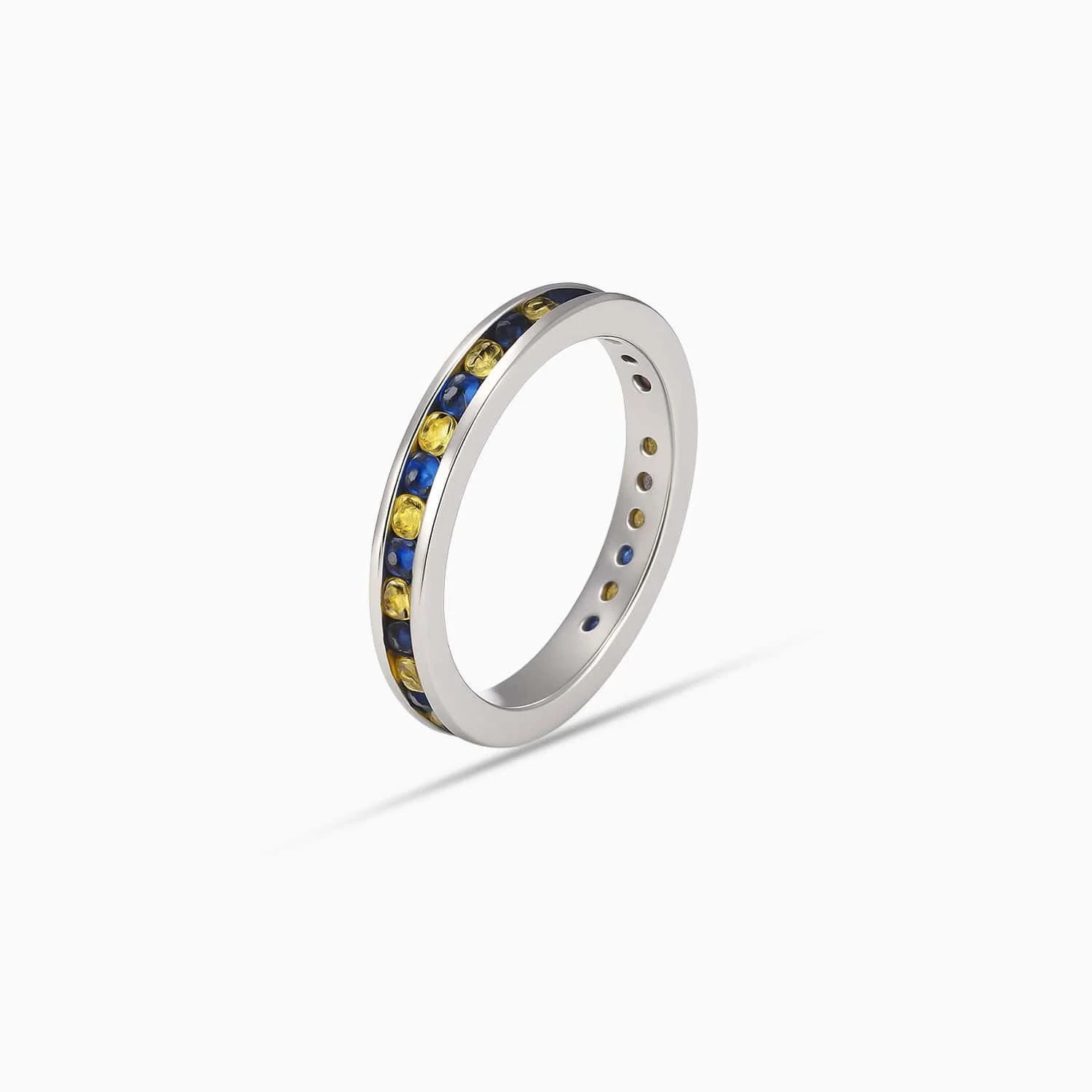 Blue & Yellow Sapphire Band in 18K White Gold-FRSASA9226-S3-C.jpg