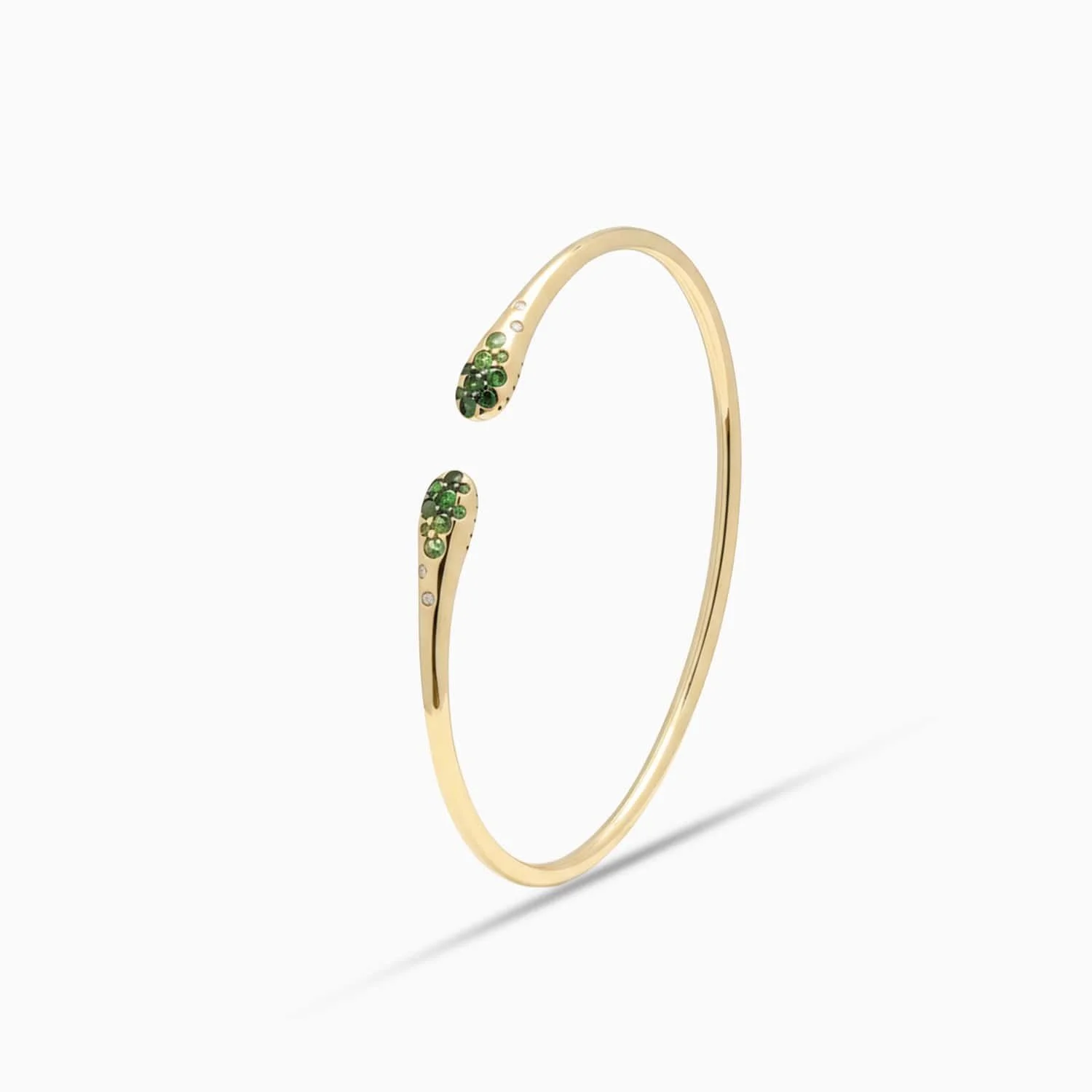 Tsavorite & Diamond Cuff Bracelet in 18K Yellow Gold-BRTSDD6245-S2-C.jpg