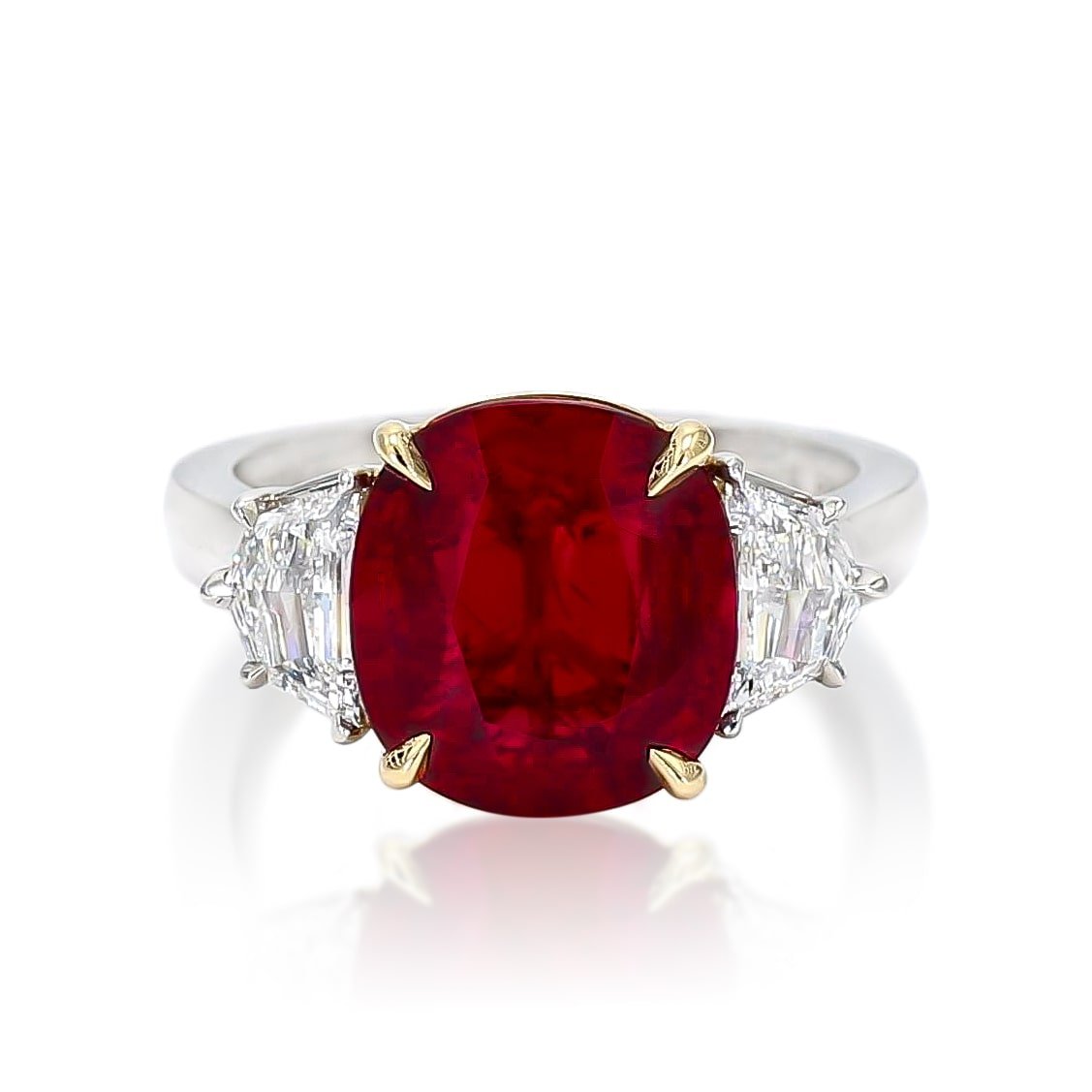 ruby and diamond Mozambican heated