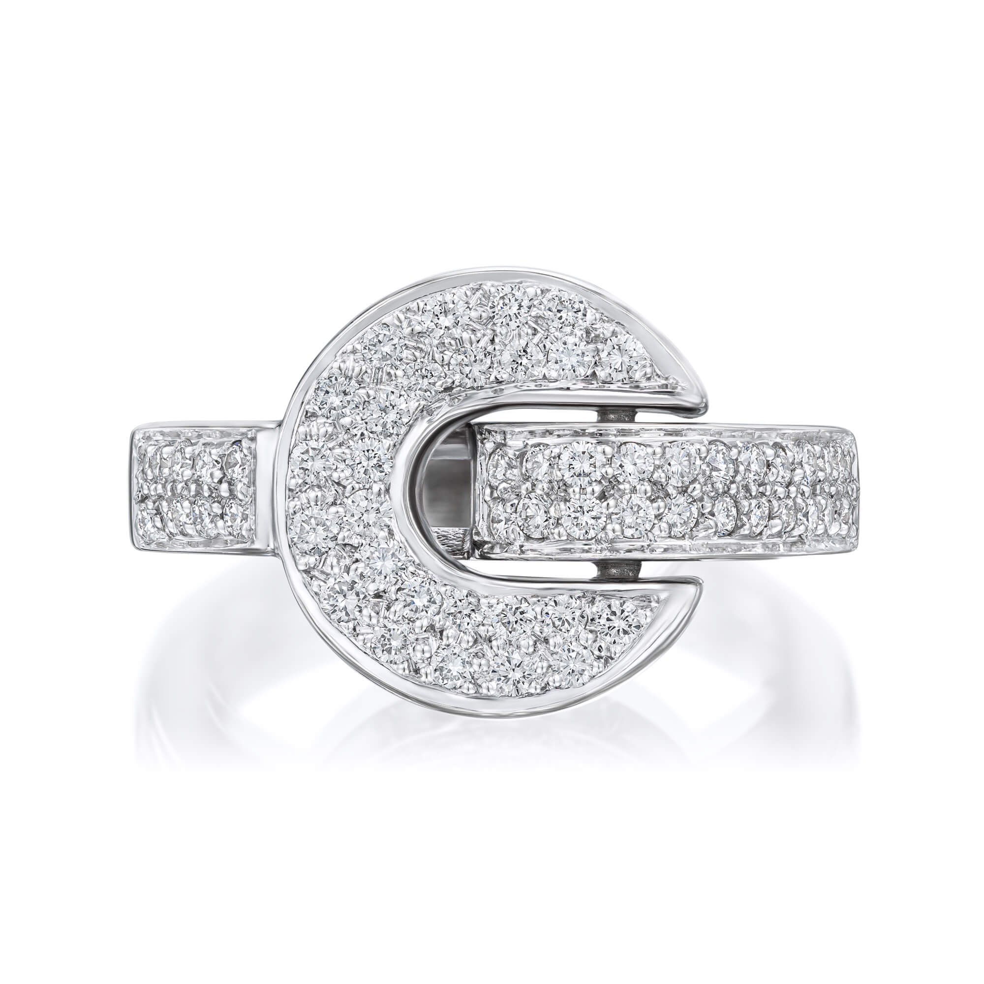 diamond buckle ring
