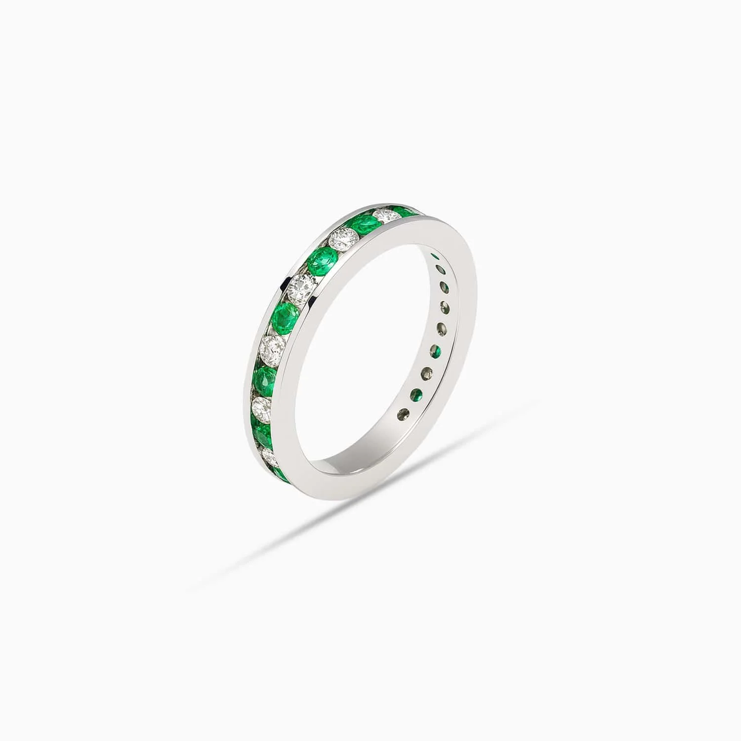 Emerald & Diamond Band in 18K White Gold-FREMDD9229-S3-C.jpg