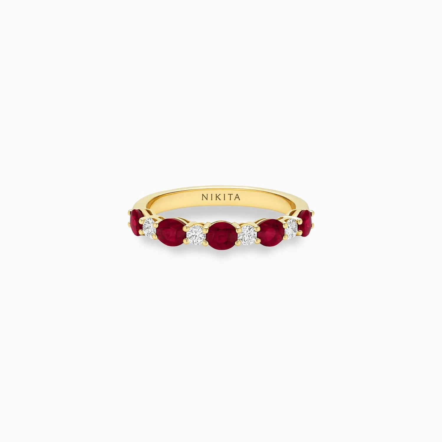 Oval Ruby & Diamond Band in 14K Yellow Gold-FRRBDD5206-F1-C.jpg