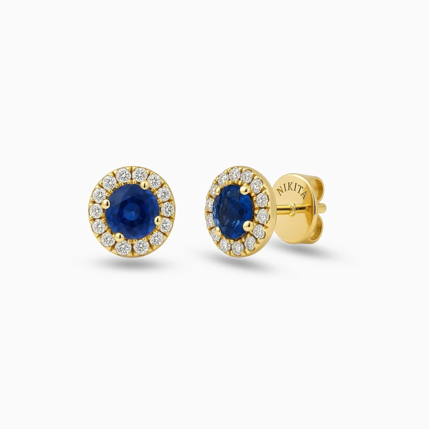 Round Sapphire & Diamond Stud Earrings in 14K Yellow Gold-EASADD5213-S1-C.jpg