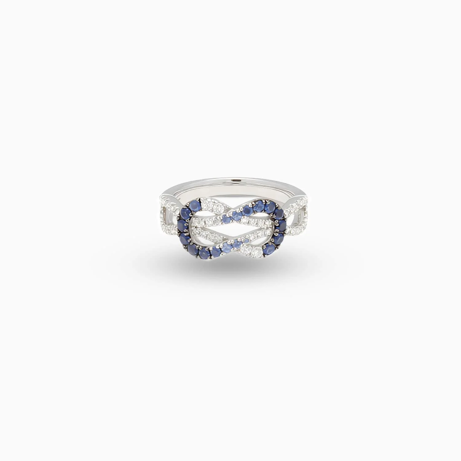 Sapphire & Diamond  Knot Ring in 18K White Gold-FRSADD6247-F1-C.jpg