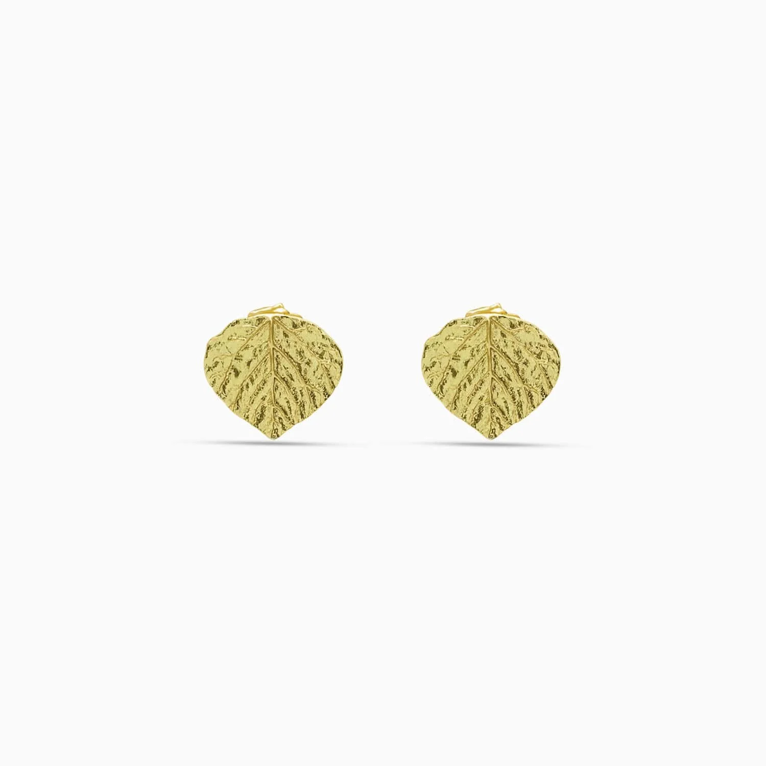 Leaf Stud Earrings in 18K Yellow Gold-EANNNN9238-F1-C.jpg