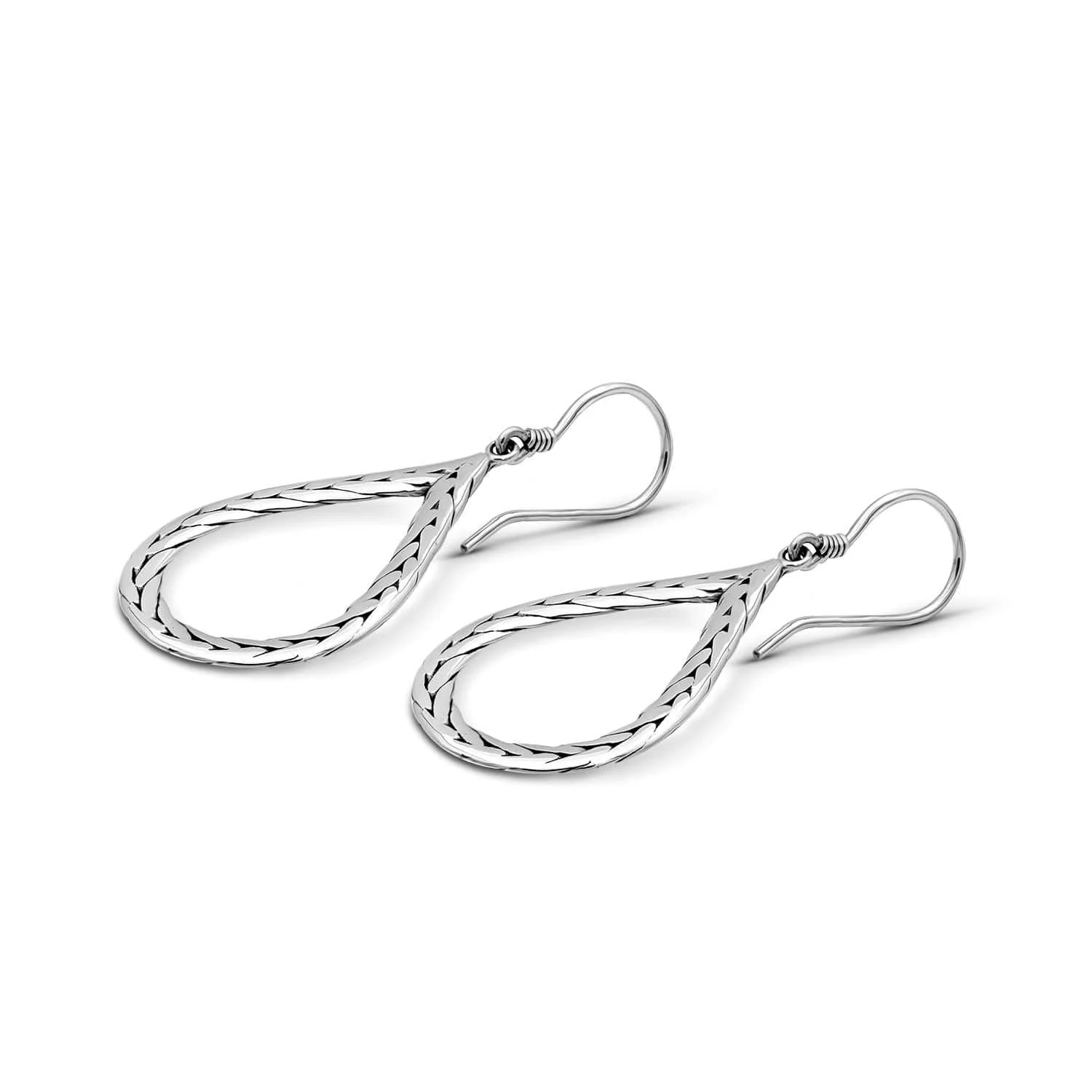 Artisanal Sterling Silver Pear Drop Earrings-EANNNN4267-S1-C.jpg