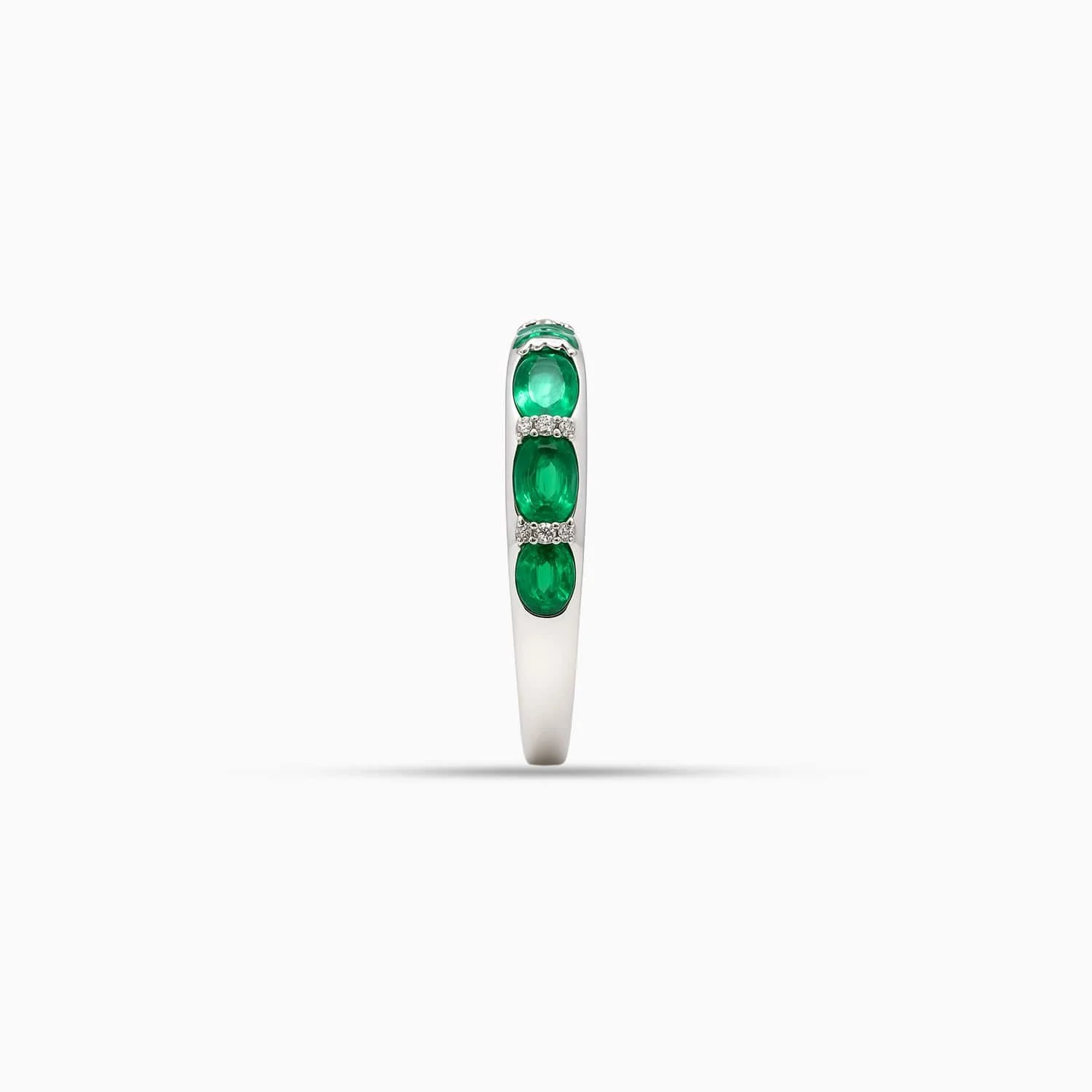 Oval Emerald & Diamond Band in 14K White Gold-FREMDD5204-S2-C.jpg