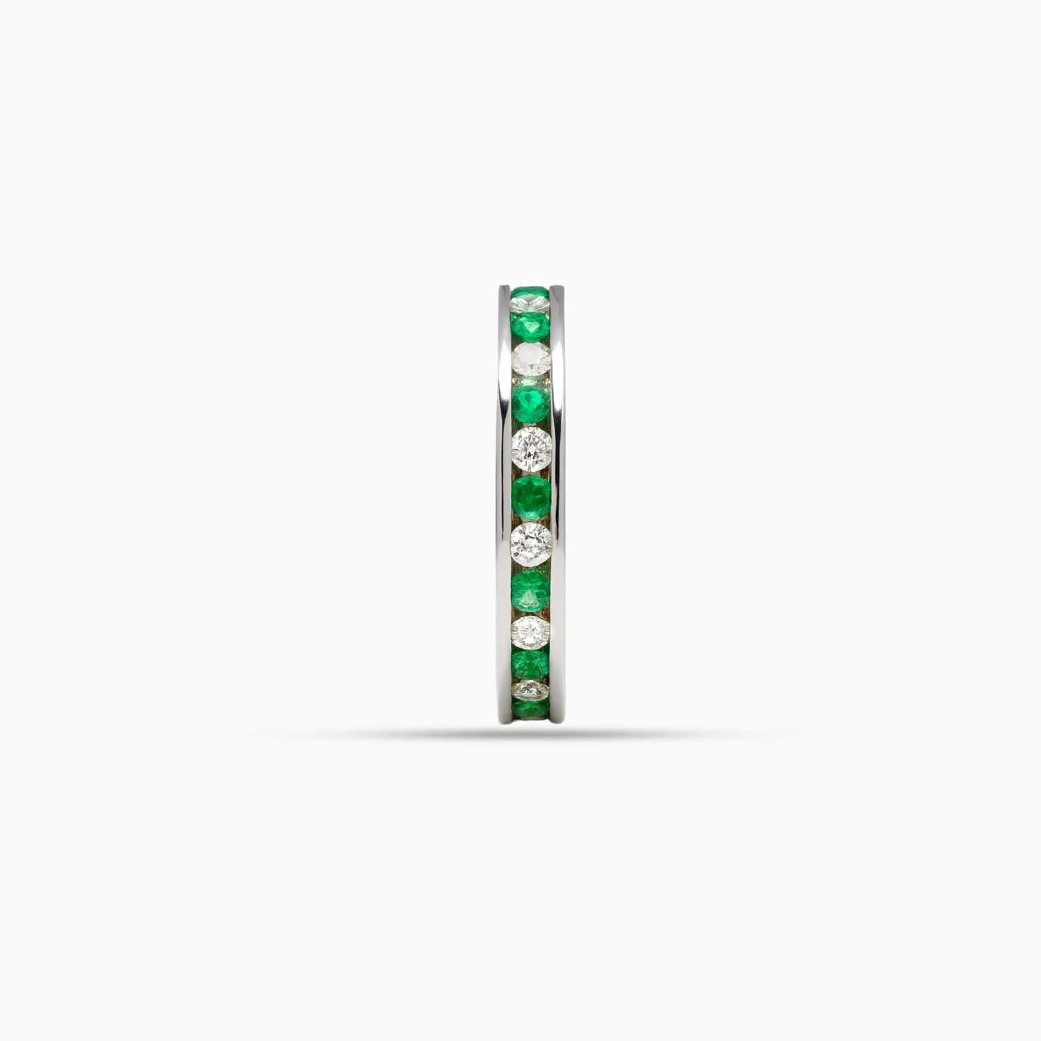 Emerald & Diamond Band in 18K White Gold-FREMDD9229-S2-C.jpg