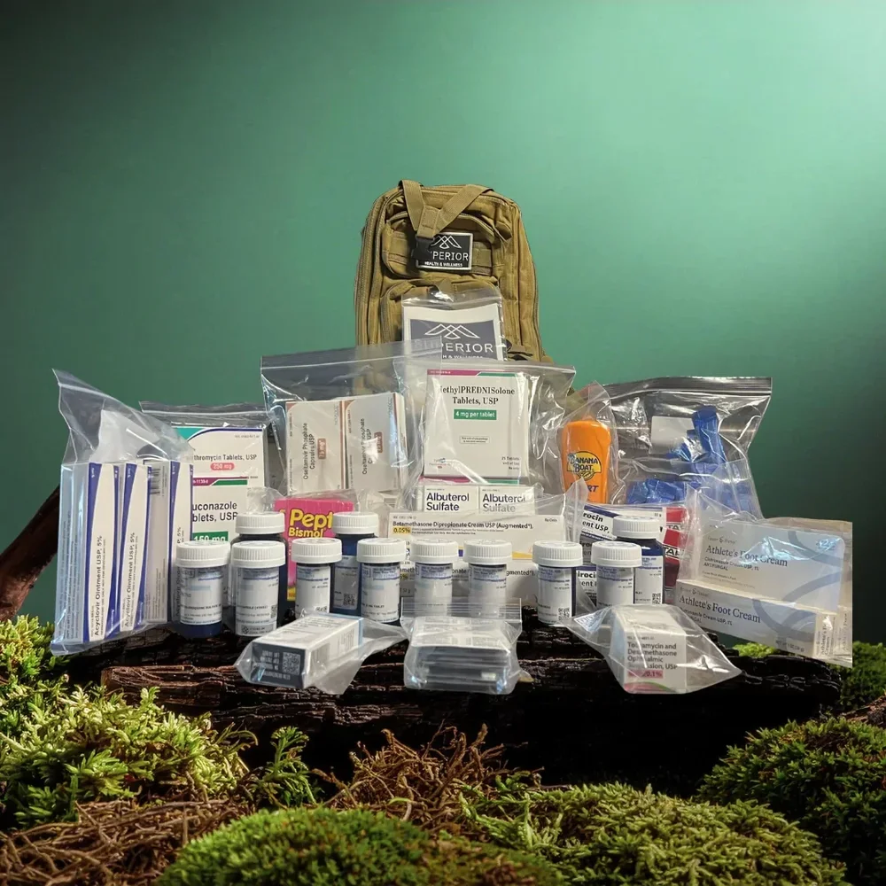 Hiker with Superior Health Travel Medical Kit