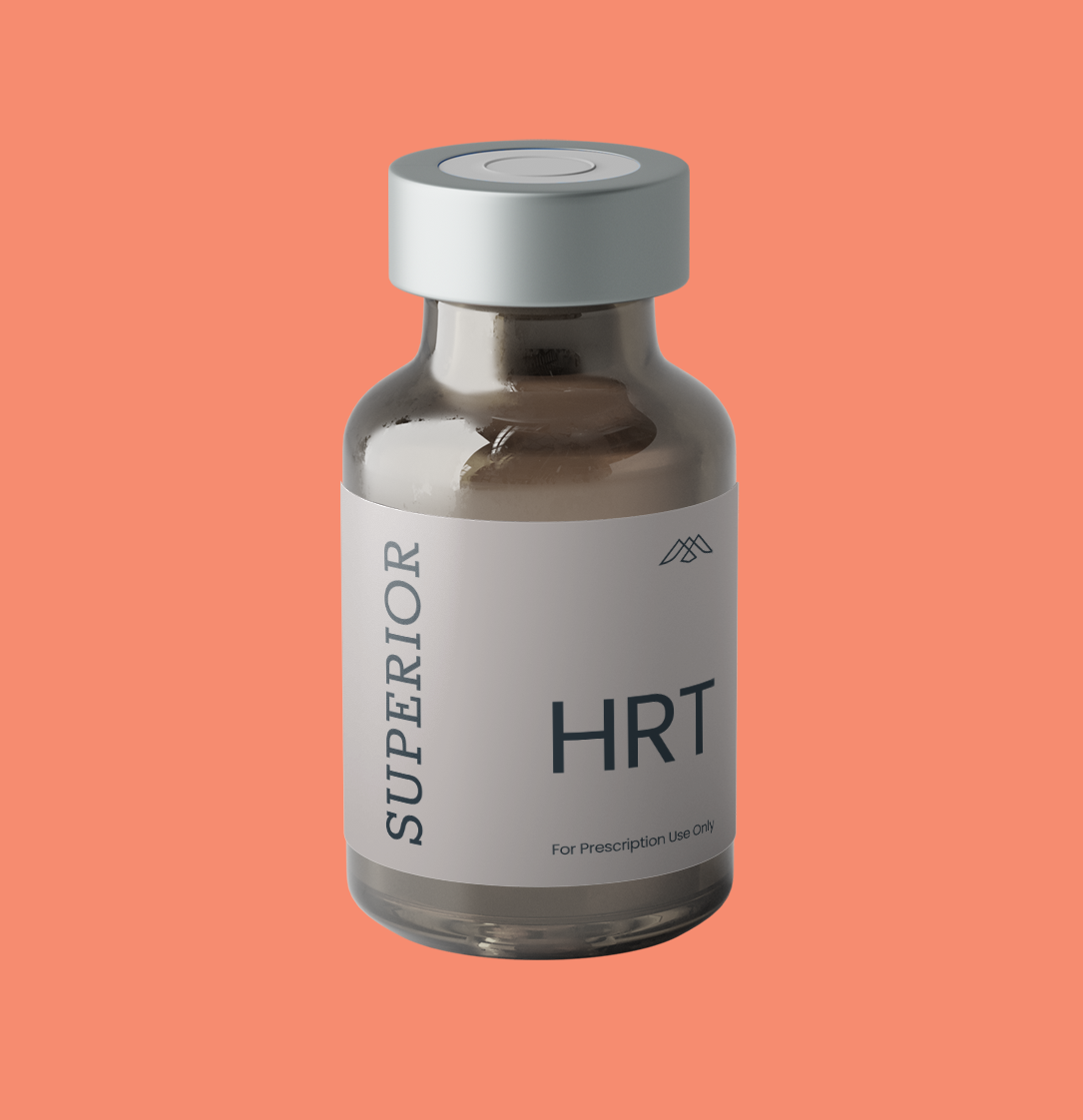 Women's HRT Injection Vial Superior Peach Product Mock-up