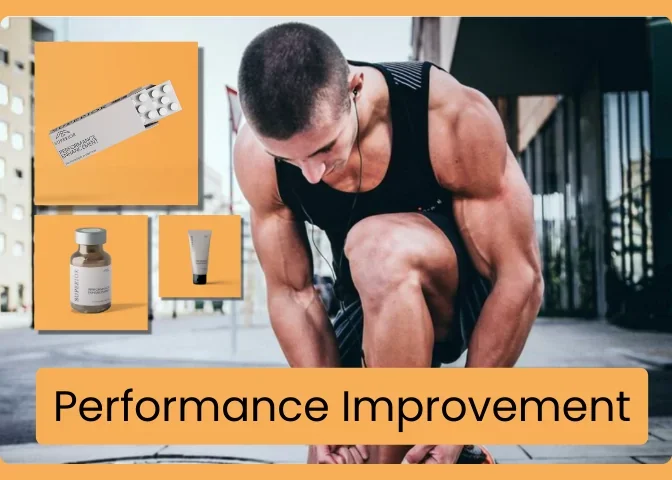 muscular man tying shoe superior performance recovery products