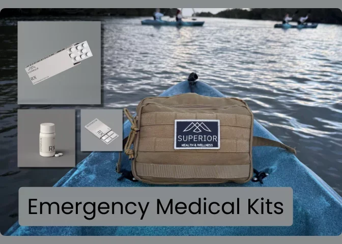 Molle bag superior emergency medical kit kayak lake