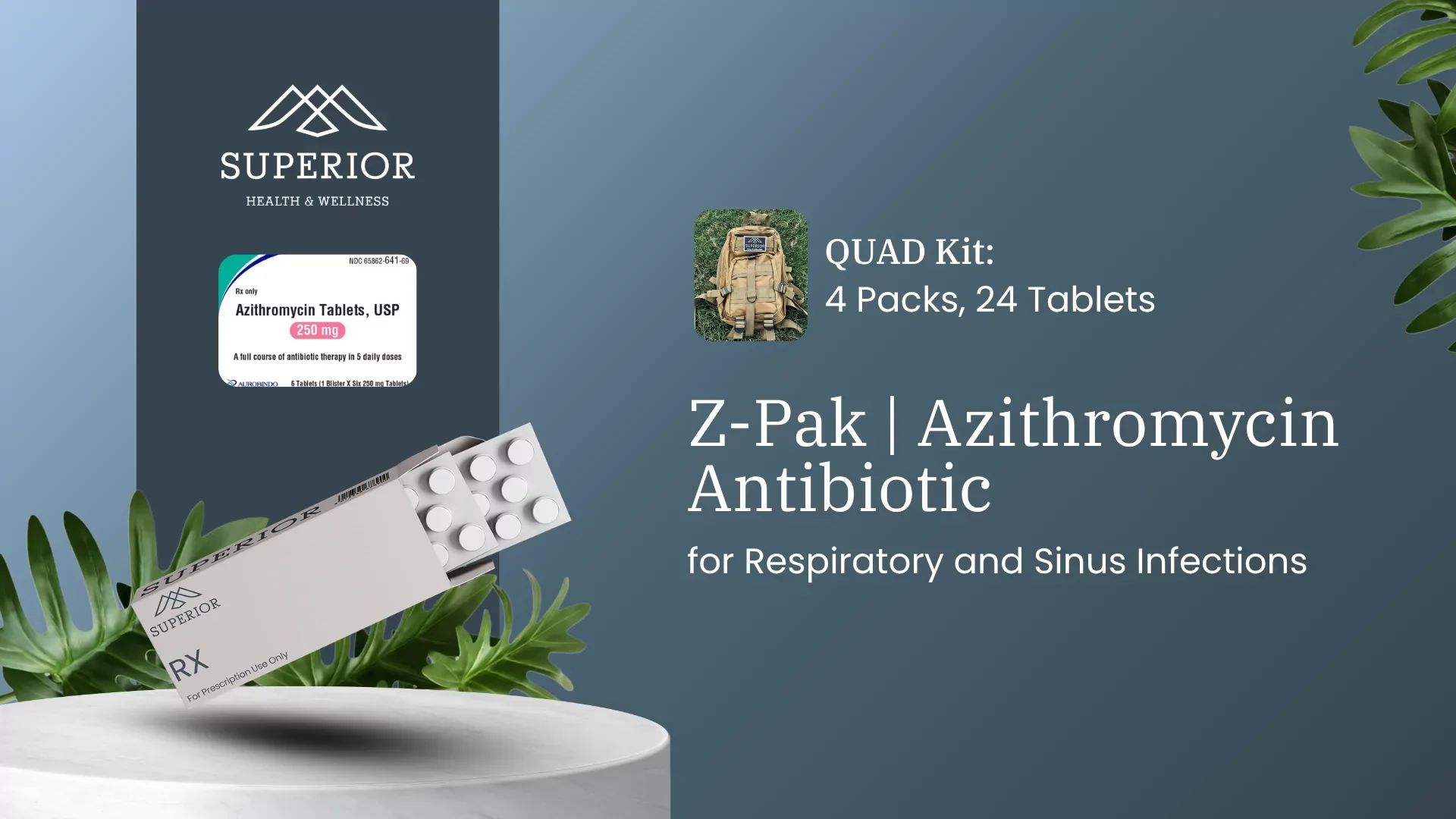 Z-Pak (Azithromycin) |  Antibiotic for Respiratory and Sinus Infections
