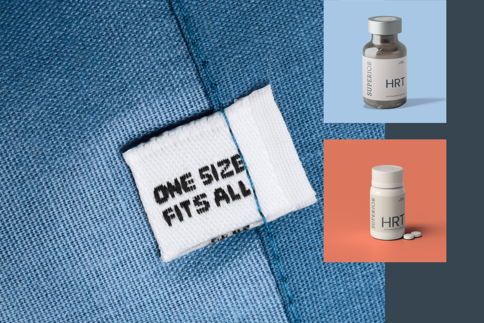 one side fits all tag superior product mock up