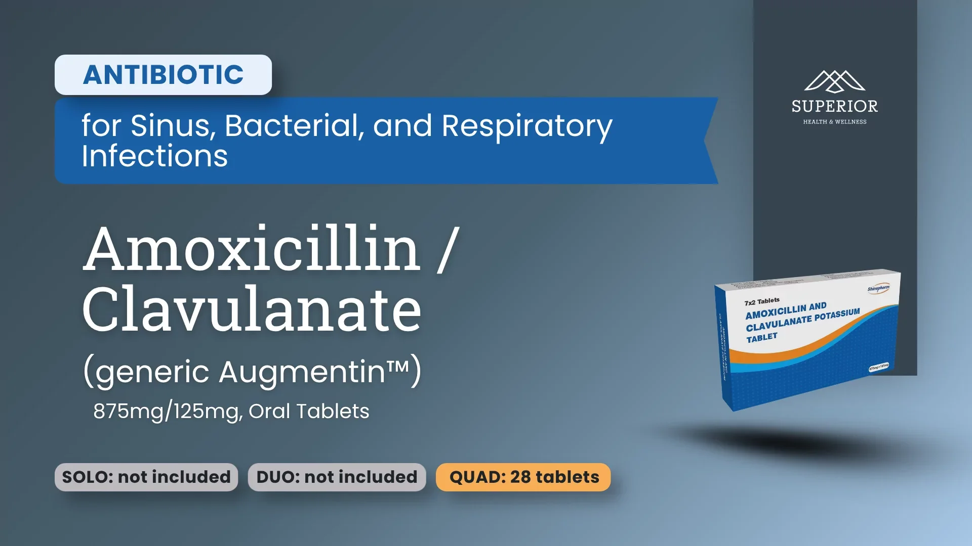 Augmentin (Amoxicillin / Clavulanate) | Antibiotic for Sinus, Bacterial, and Respiratory Infections