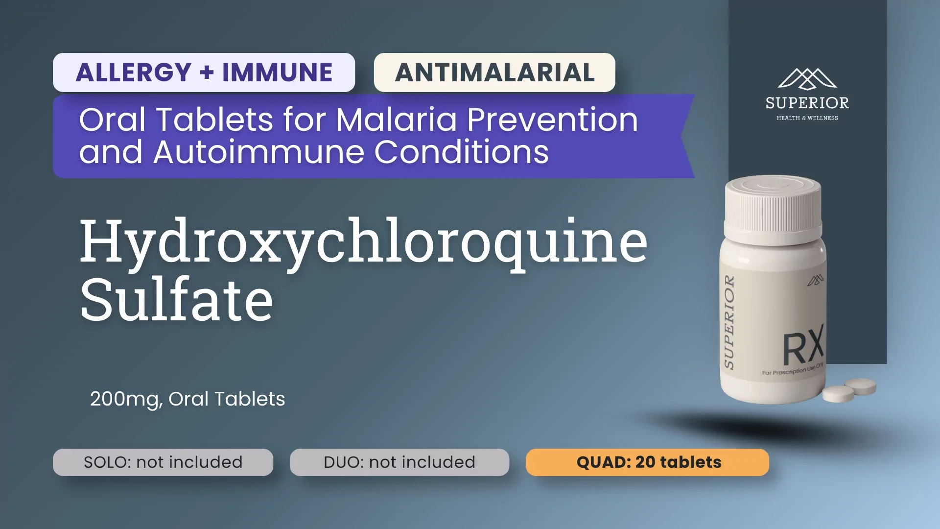 Hydroxychloroquine Sulfate | Oral Tablets for Malaria Prevention and Autoimmune Conditions