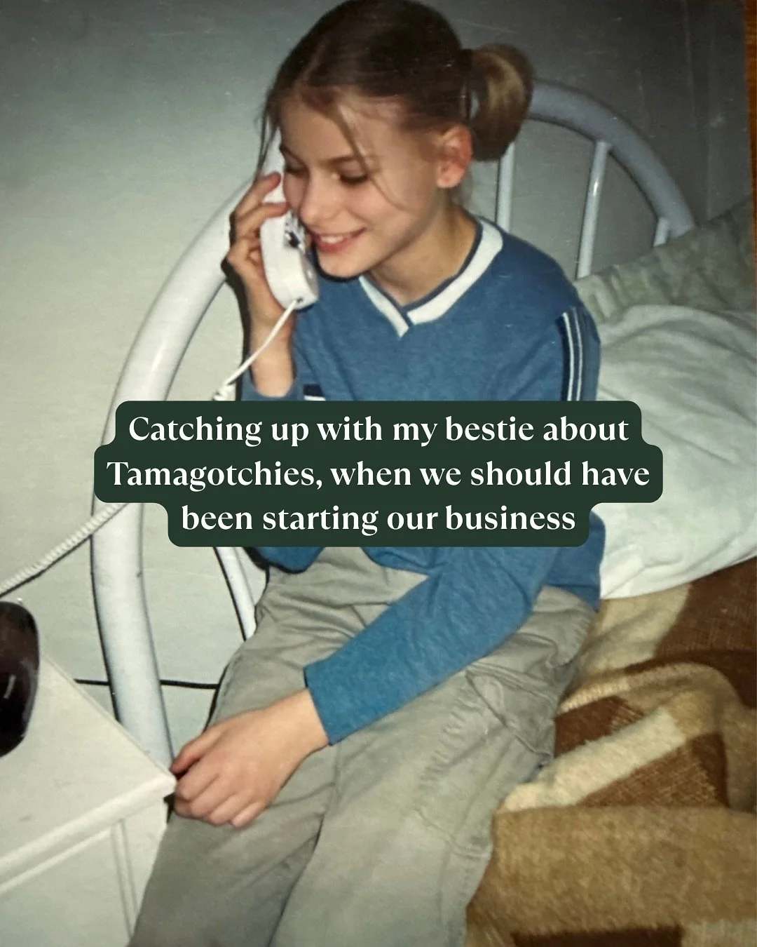 Can&rsquo;t believe 6 year old Joanna and Melissa weren&rsquo;t more locked in. 🙄

Truly, I think all the years of phone calls, letters, and silly home videos prepared us for this. We pretty much do the same thing now but instead it&rsquo;s typing, 