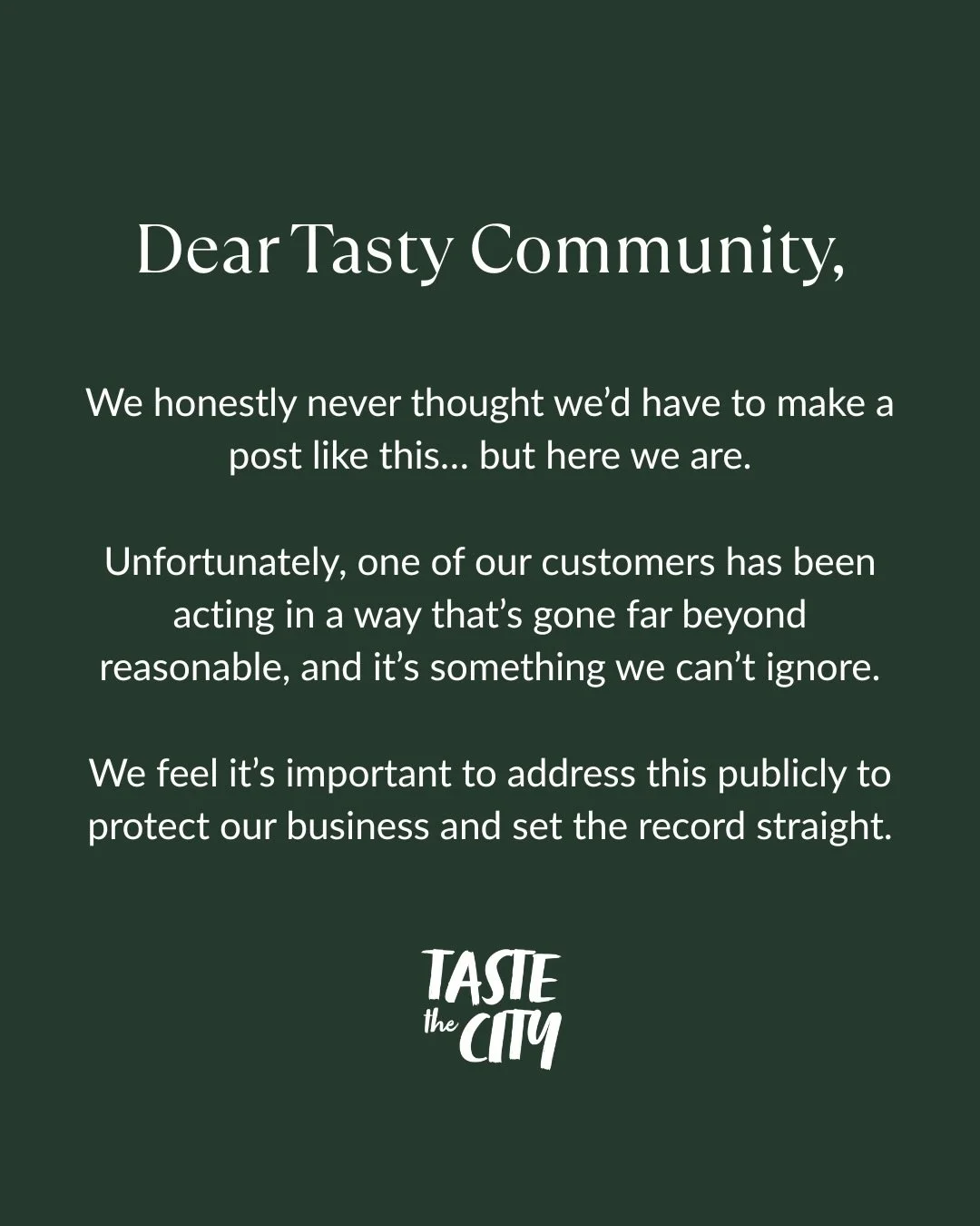 We put everything into this business and into our tastings so that our community can have the best experiences. 
✨
✨
✨
@slo2011 we are so grateful for you and your continued support and love for us and Taste the City. 🥹❤️ DM us to claim your gift. 
