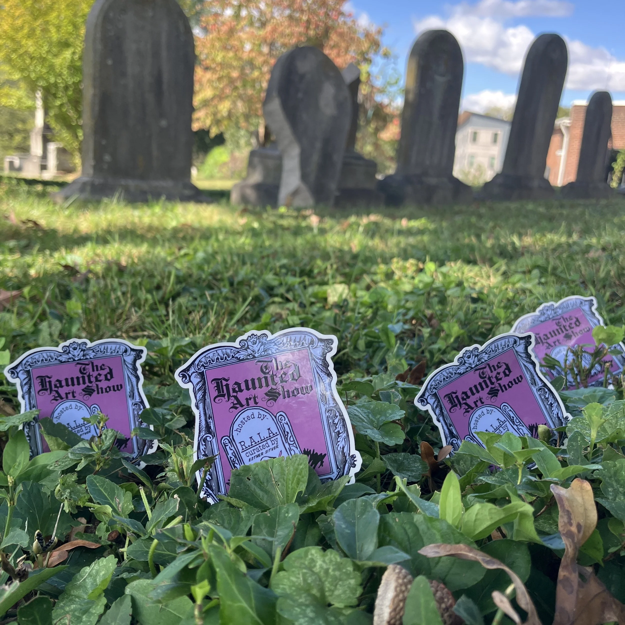 Commemorative HAS stickers designed by curator 