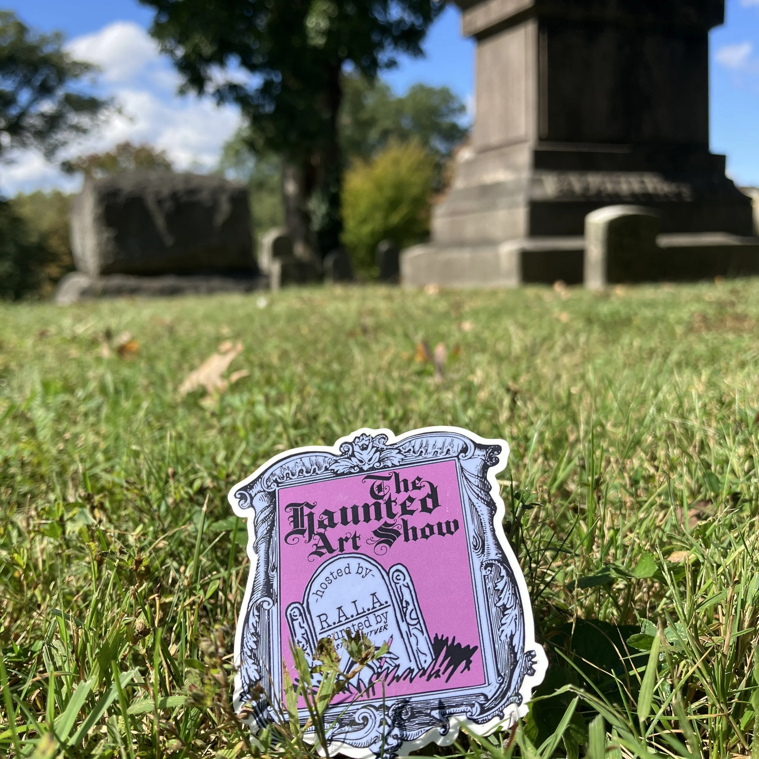 Commemorative HAS stickers designed by curator 